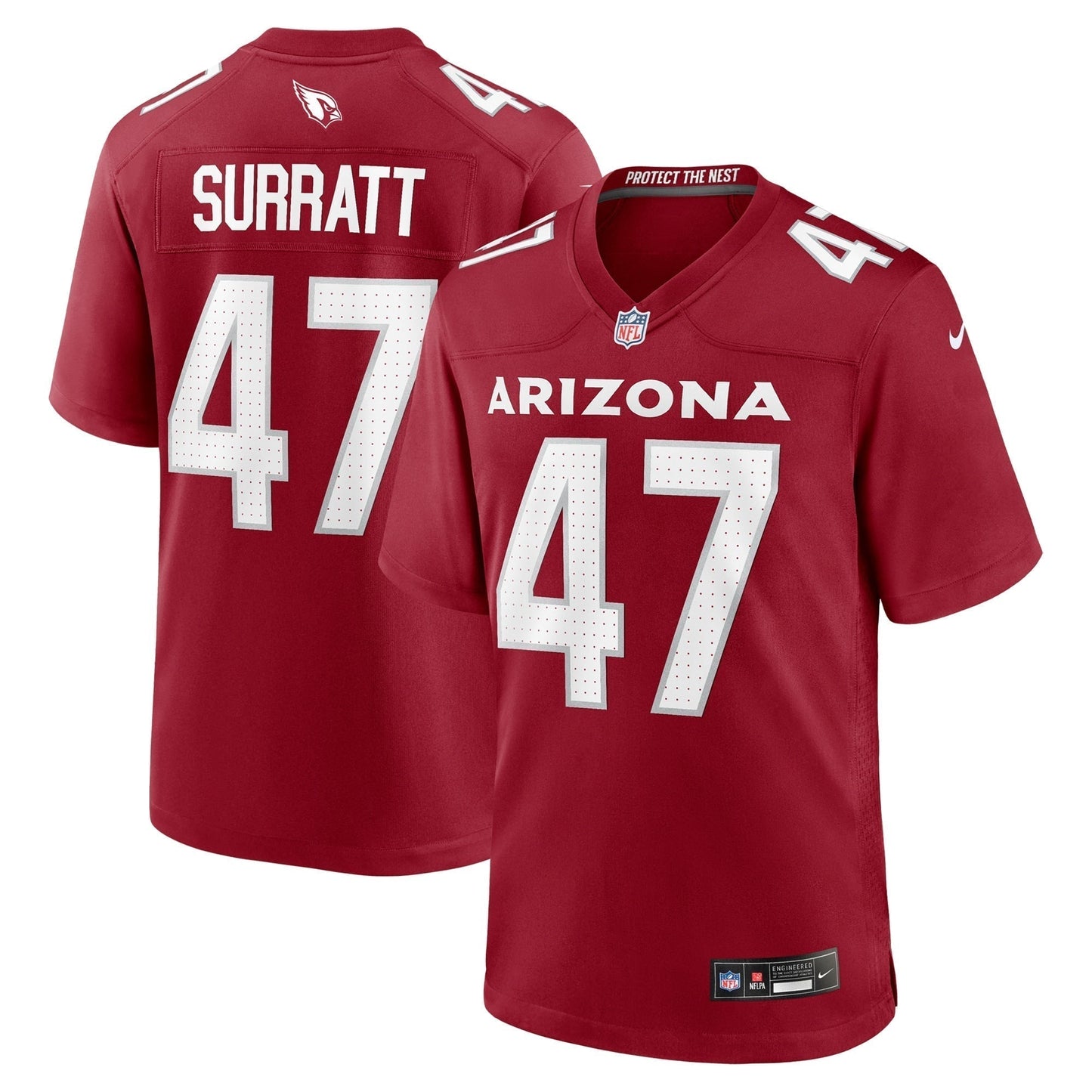 Sage Surratt Arizona Cardinals  Team Game Jersey -  Cardinal