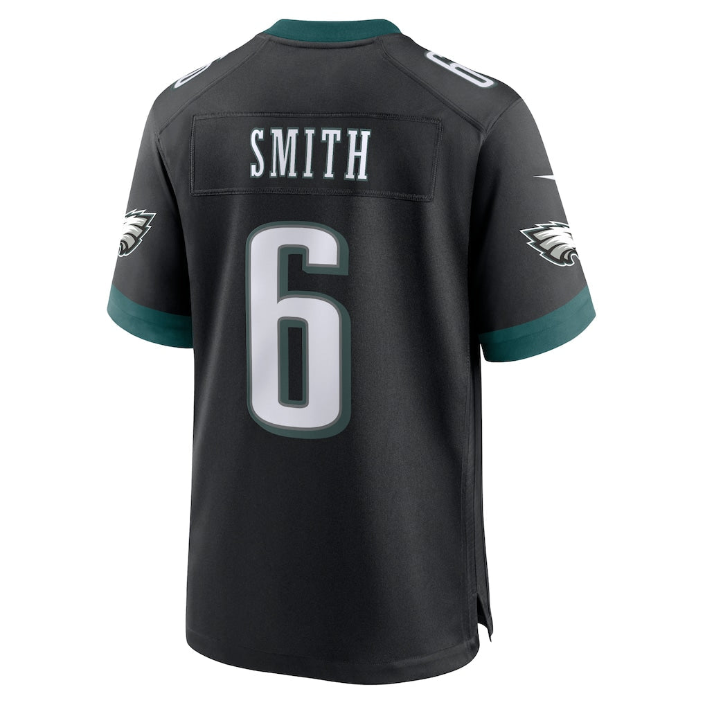 P.Eagles #6 DeVonta Smith Black Alternate Game Jersey
