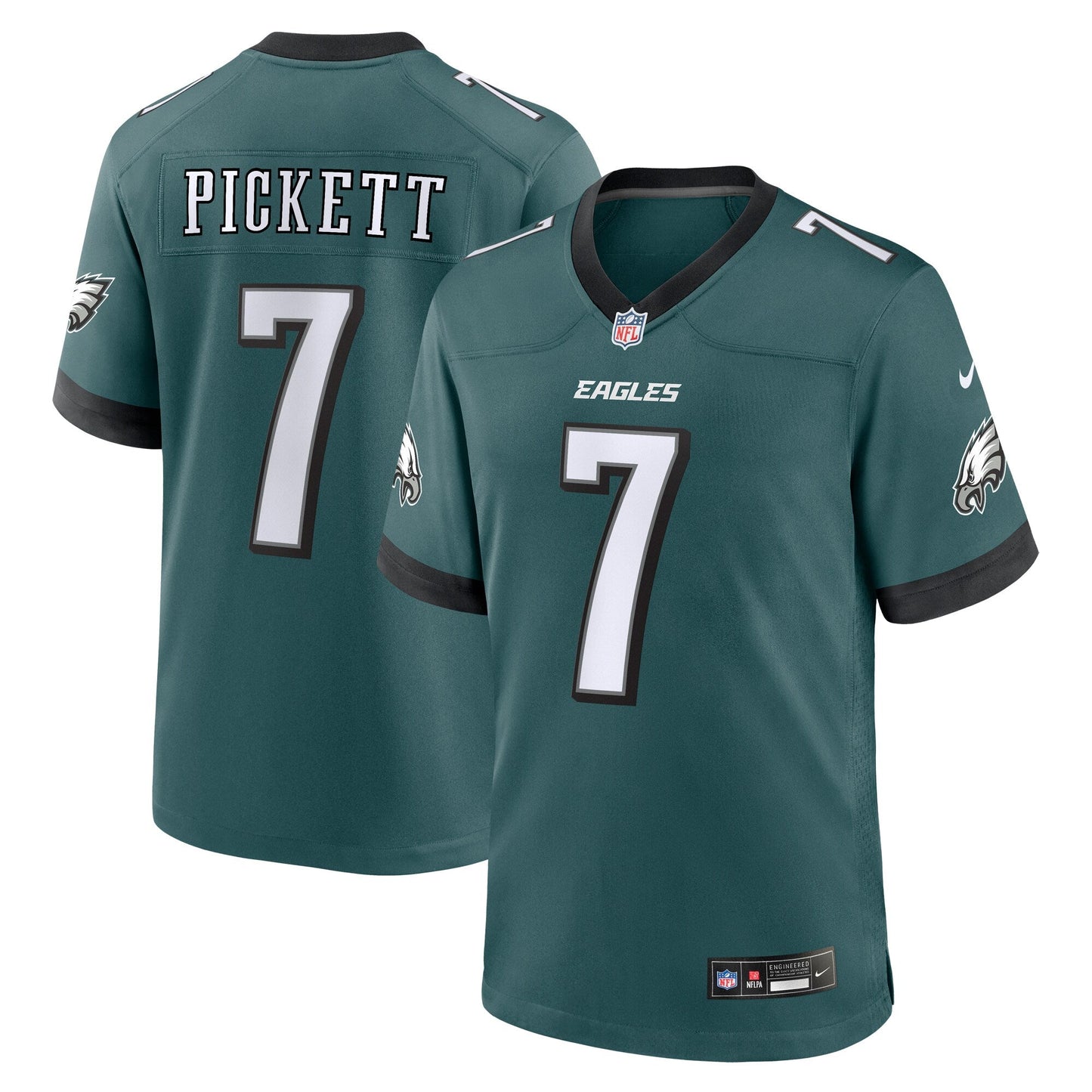 Kenny Pickett Philadelphia Eagles  Game Jersey - Midnight Green