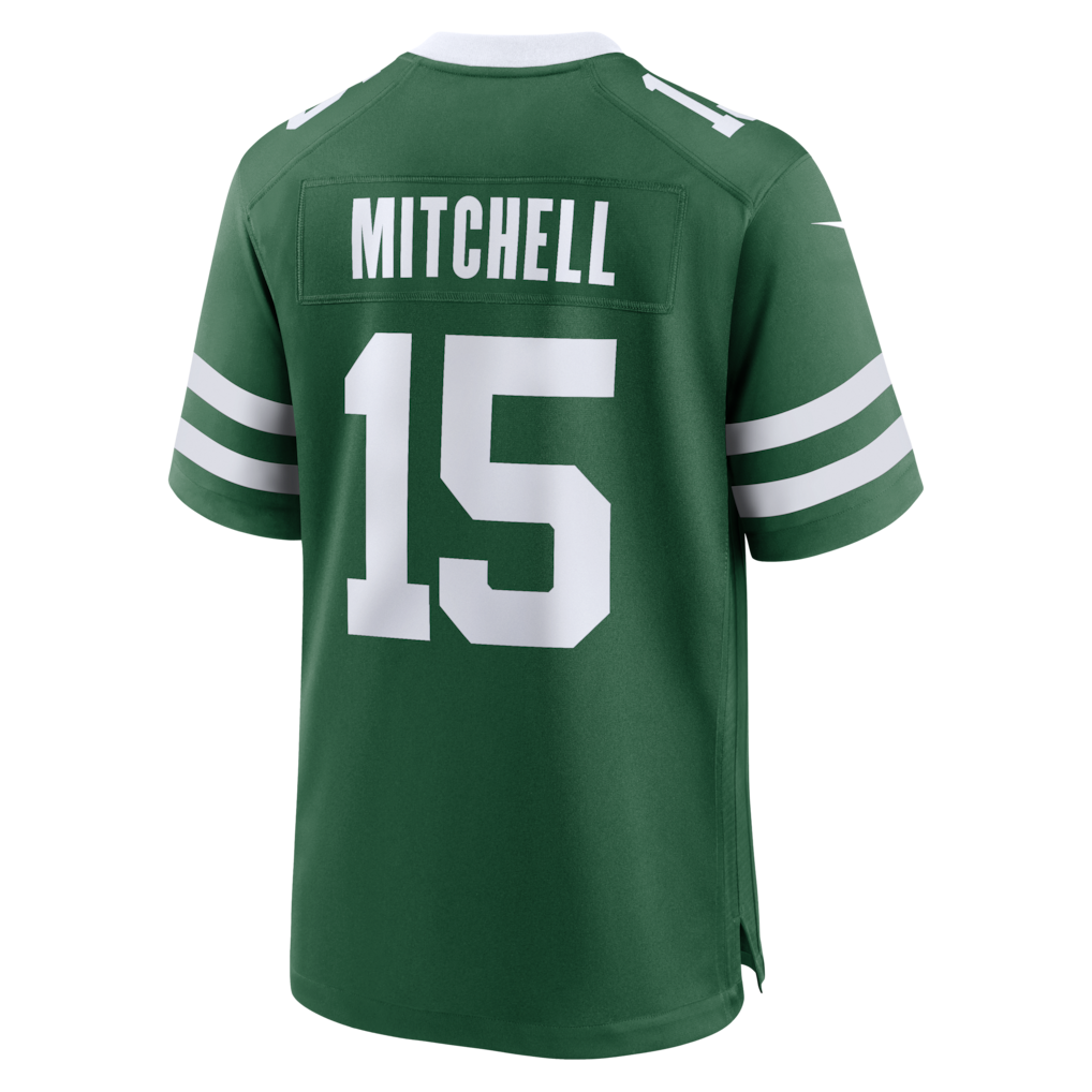 NY.Jets #15 Adonai Mitchell Legacy Green Team Game Jersey