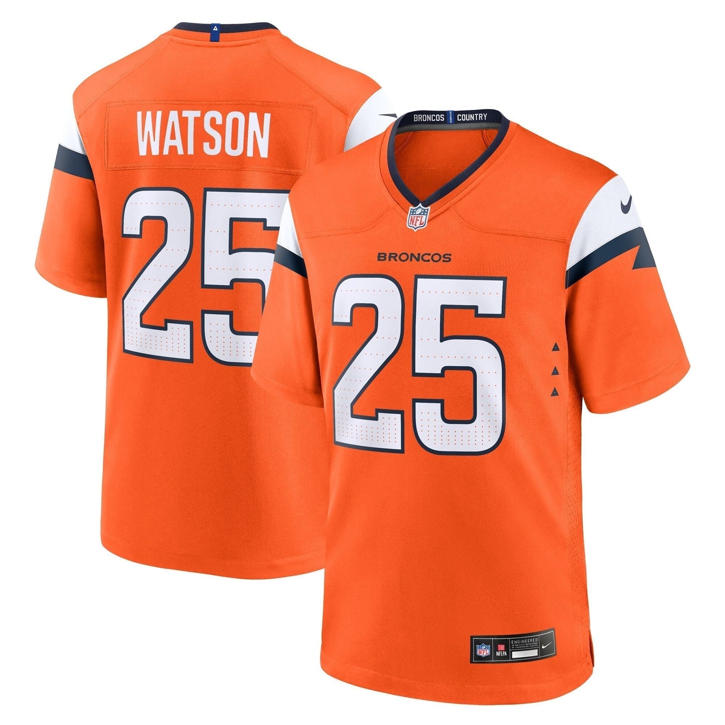 Blake Watson Denver Broncos  Team Game Jersey -  Orange