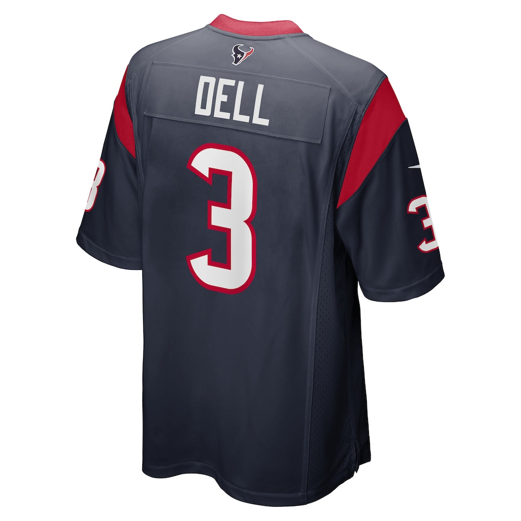 H.Texans #3 Tank Dell Navy Player Game Jersey