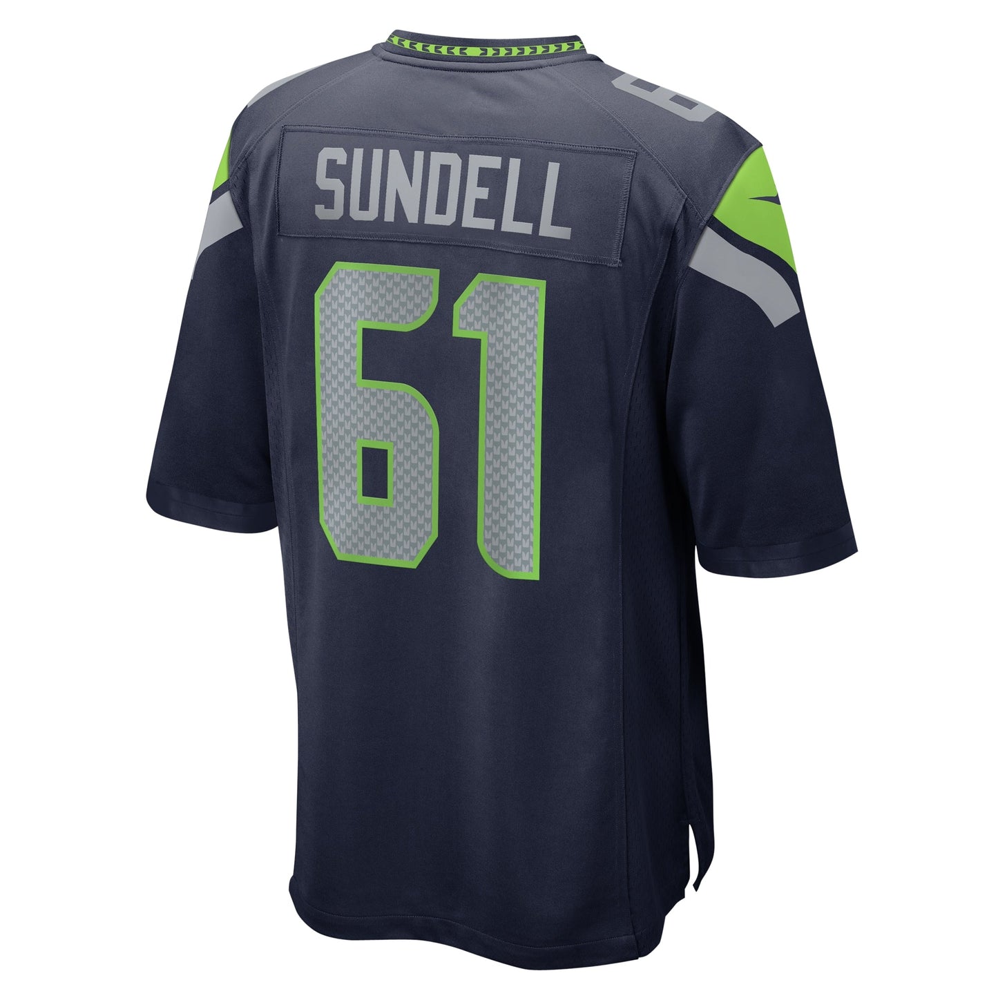Jalen Sundell Seattle Seahawks   Game Jersey -  College Navy