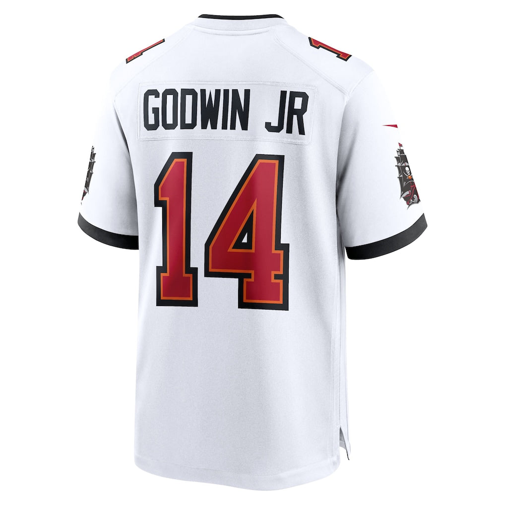 TB.Buccaneers #14 Chris Godwin Jr. White 50th Season White Game Jersey