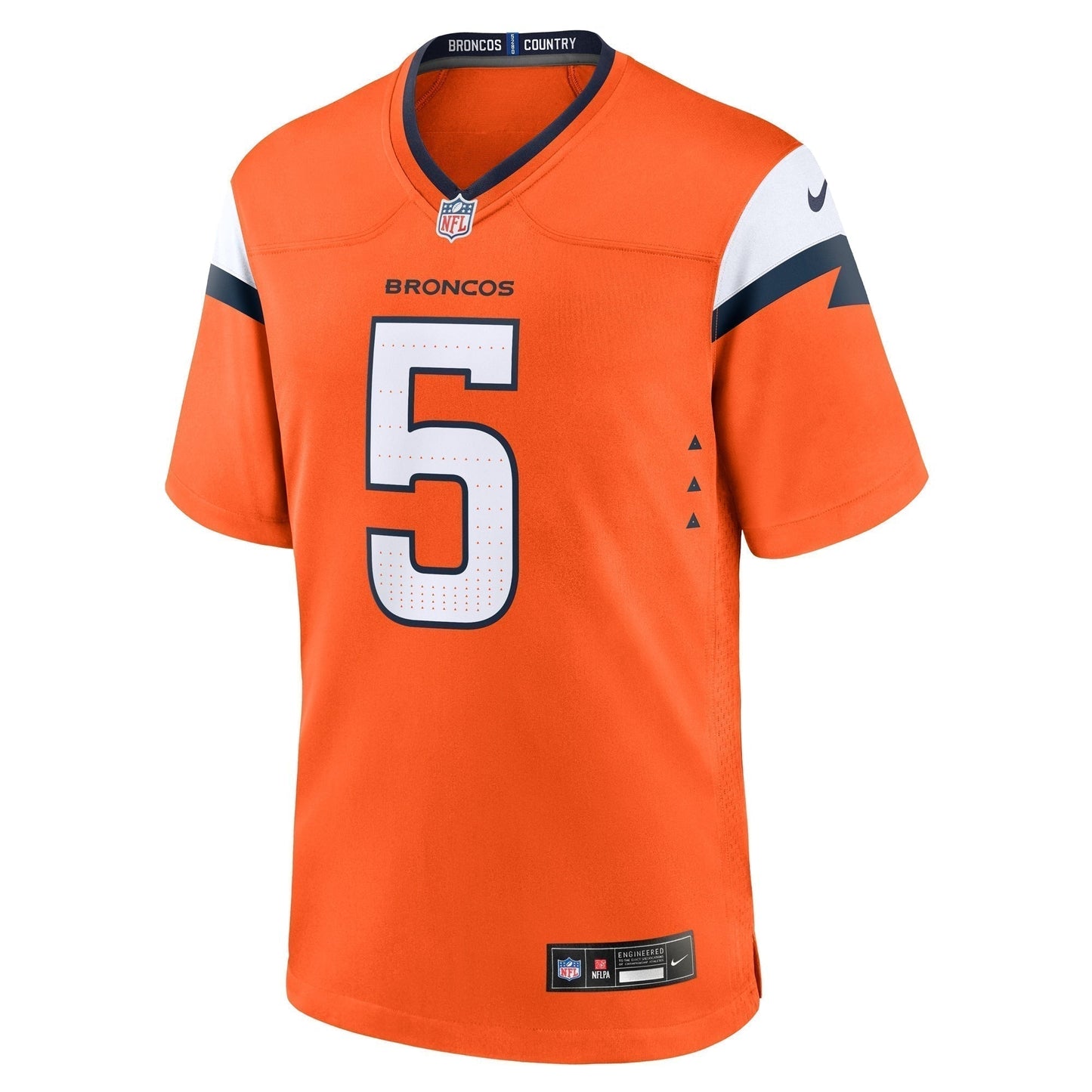 Baron Browning Denver Broncos  Team Game Jersey -  Orange