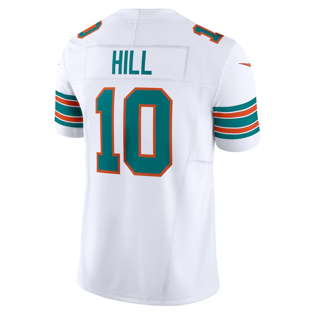 M.Dolphins #10 Tyreek Hill White Vapor F.U.S.E. Limited Jersey
