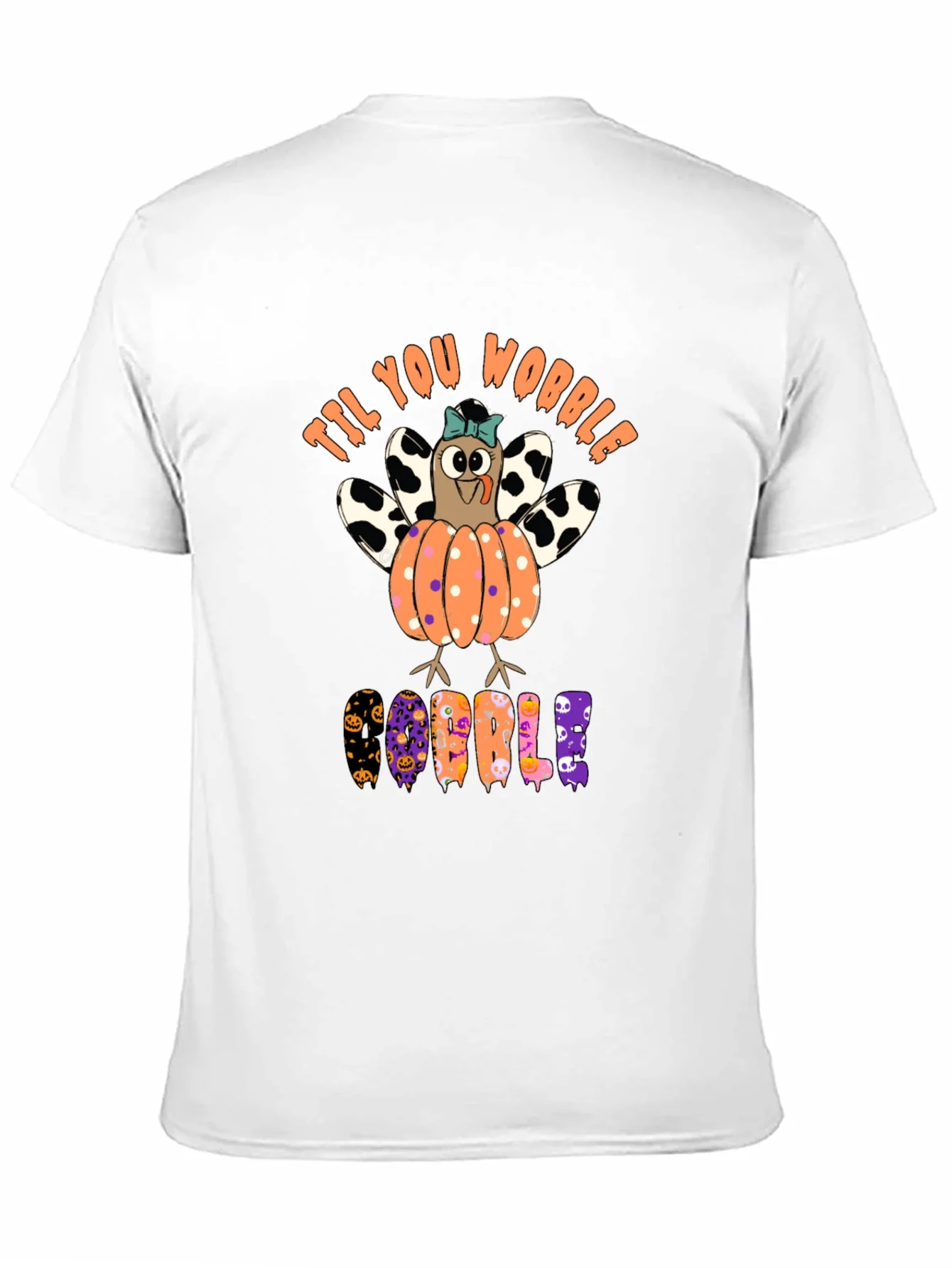 Til You Wobble Turkey Pumpkin Halloween T-Shirt