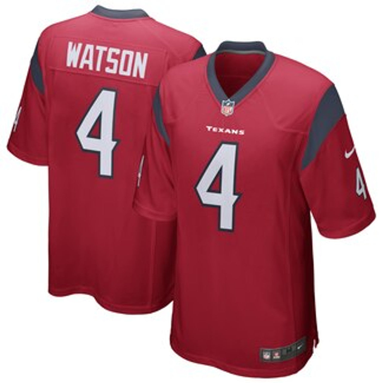 Men's Houston Texans Deshaun Watson  Red Game Jersey