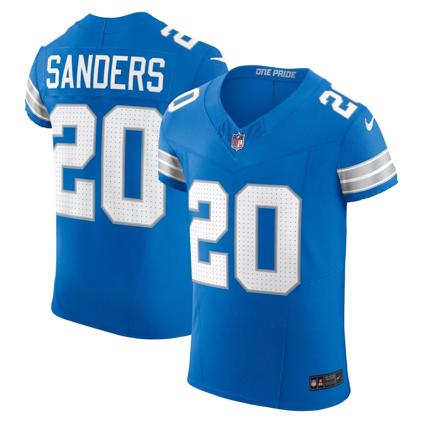 Detroit Lions Barry Sanders Blue Vapor F.U.S.E. Elite Jersey