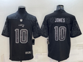 Men's New England Patriots Mac Jones Black RFLCTV Limited Jersey