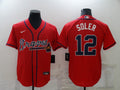 Men's Atlanta Braves Jorge Soler Red Replica Player Jersey
