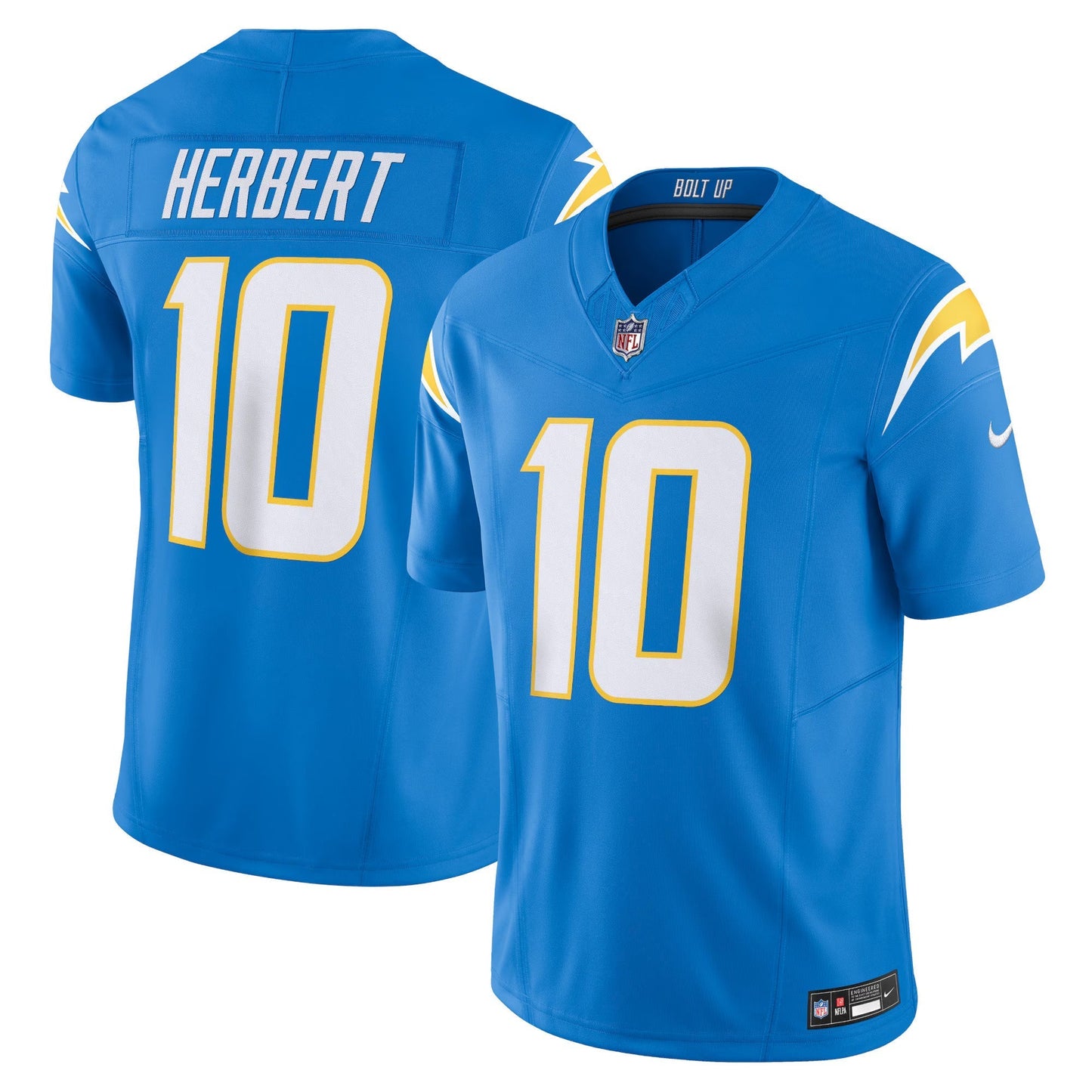 Los Angeles Chargers Justin Herbert Powder Blue Vapor F.U.S.E. Limited Jersey