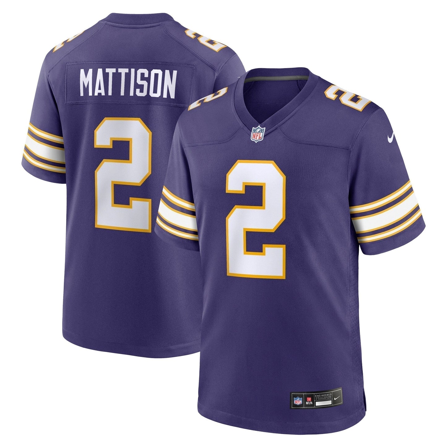 Alexander Mattison Minnesota Vikings  Classic   Game Jersey - Purple