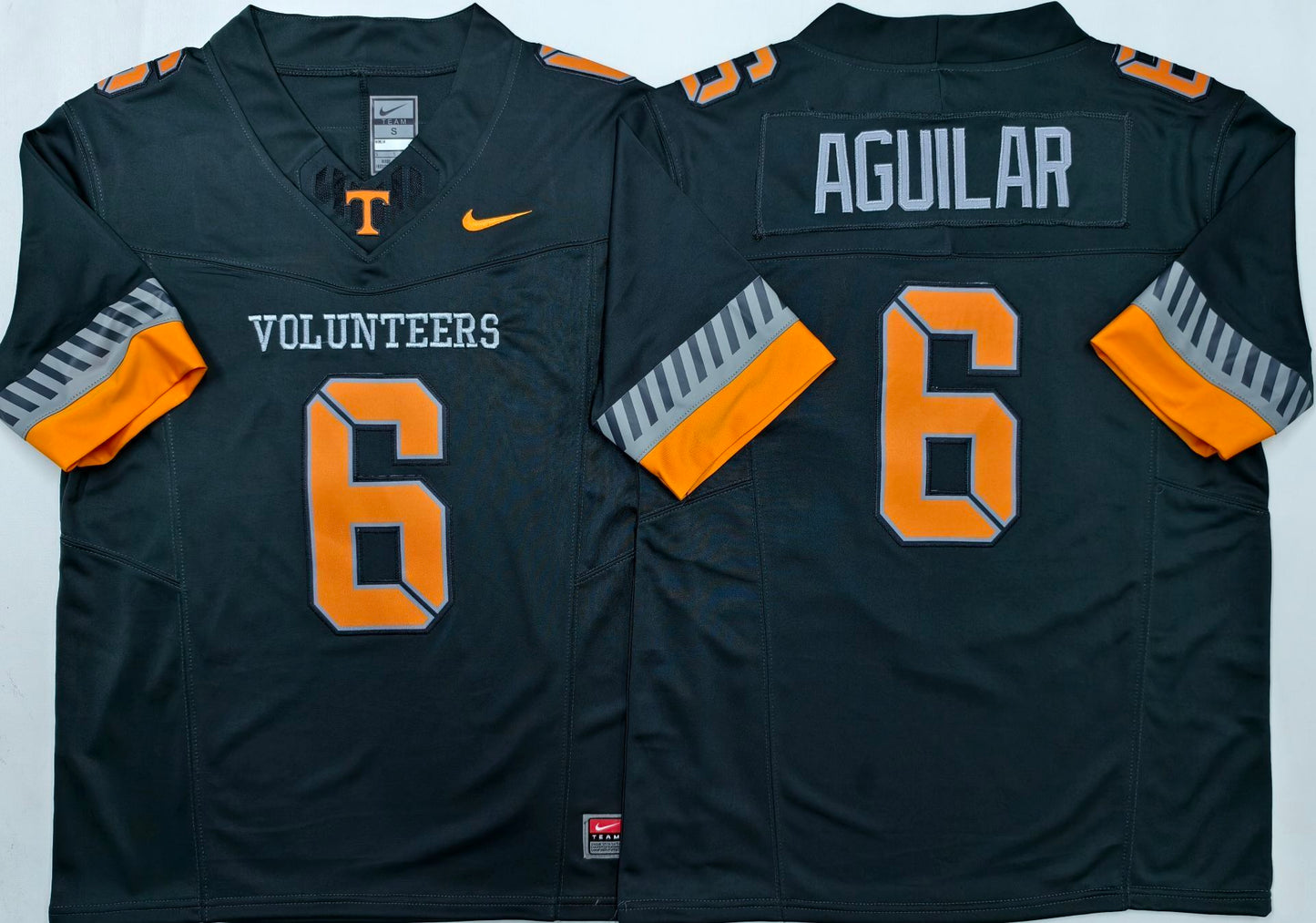 Men's Tennessee Volunteers Joey Aguilar Black Player Jersey