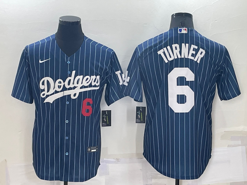 Men's Los Angeles Dodgers Trea Turner Blue Player Jersey