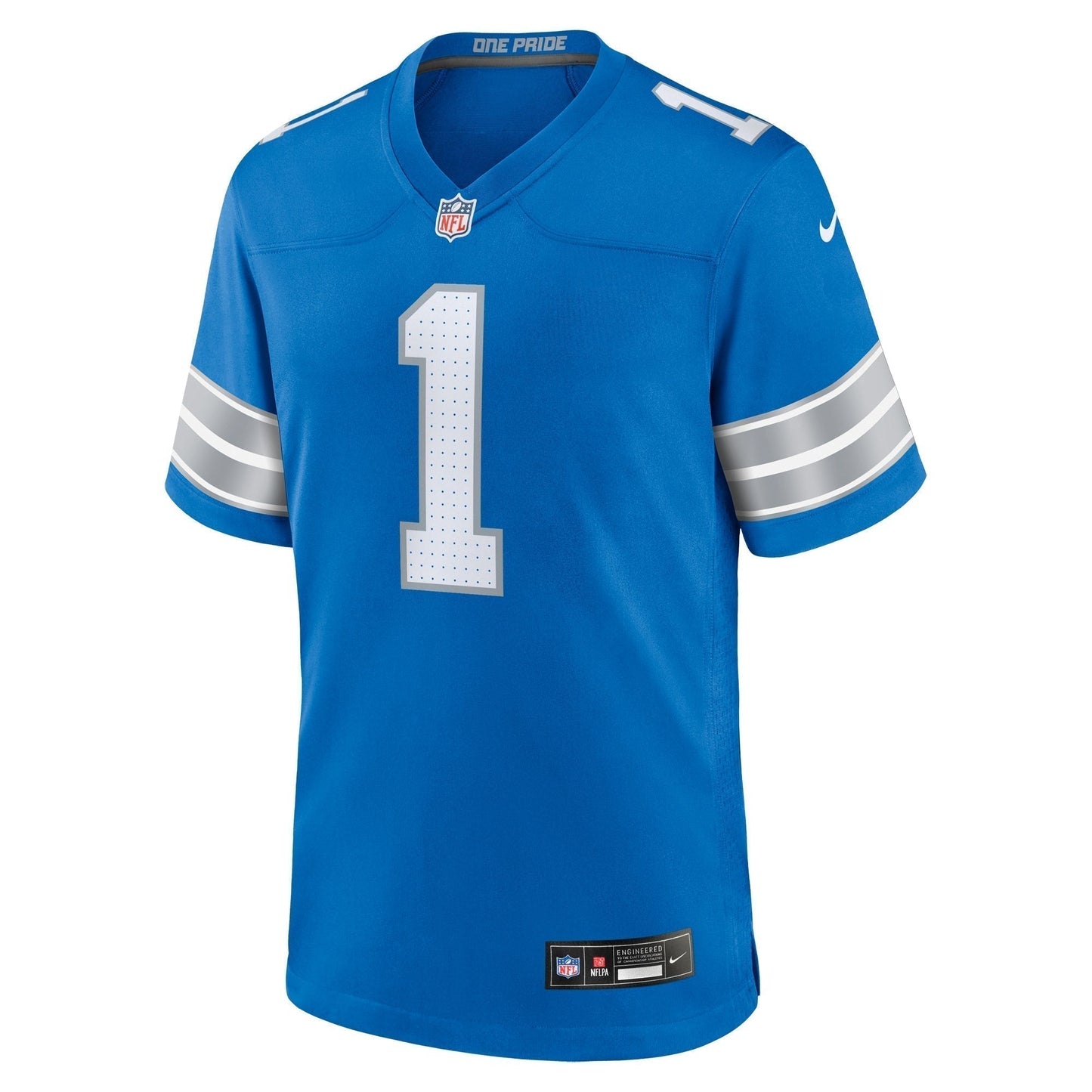 Number 1 Dad Detroit Lions  Game Jersey - Blue