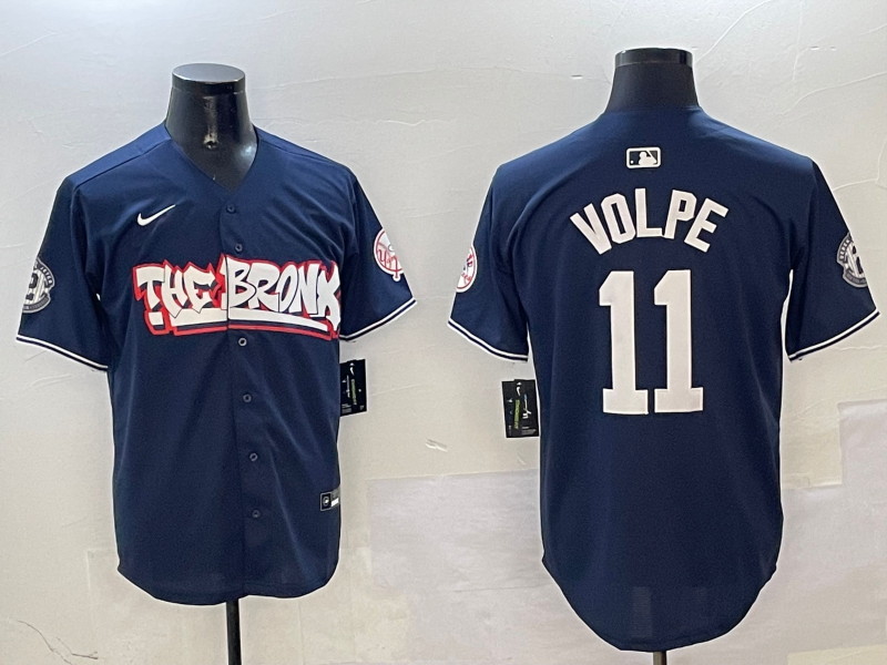 Men's New York Yankees Anthony Volpe Navy Limited Player Jersey1