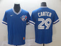 Men's Toronto Blue Jays Joe Carter #29 Blue Replica Player Jersey1