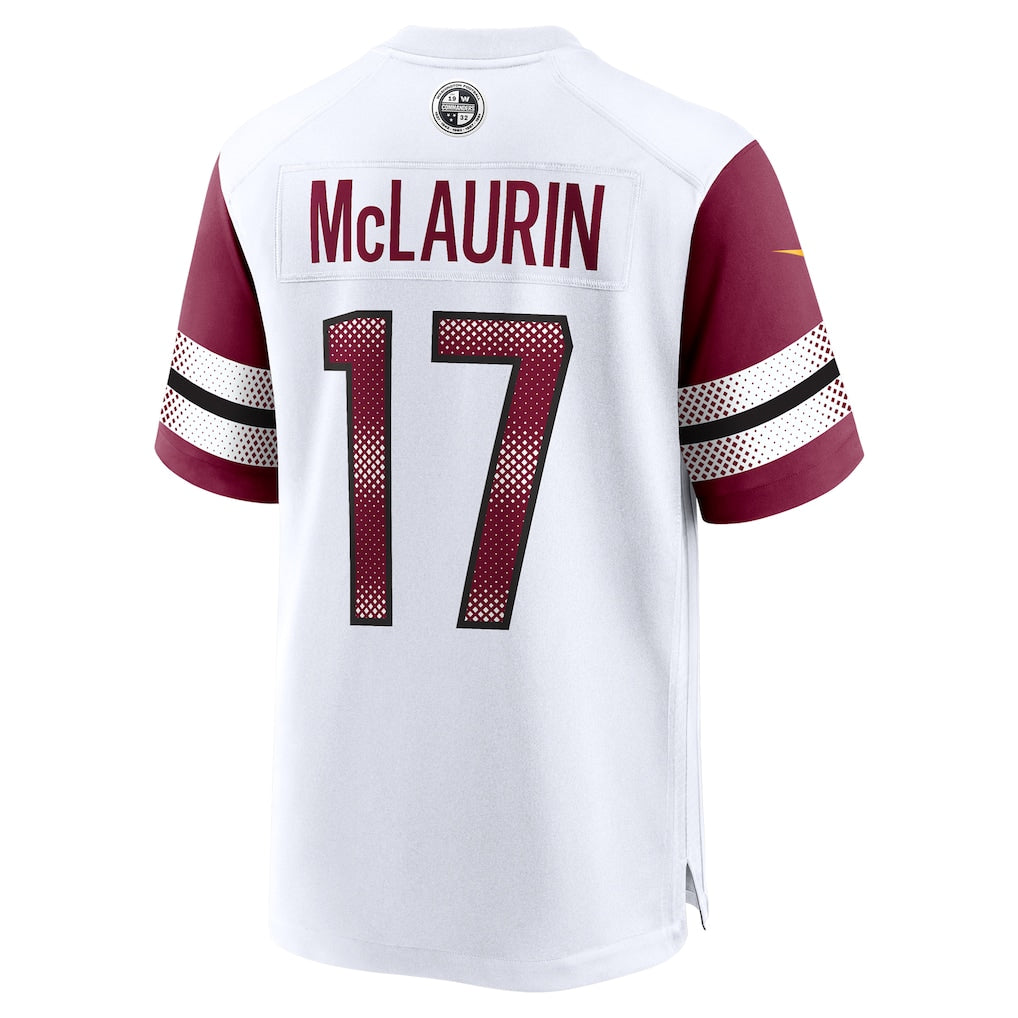 W.Commanders#17 Terry McLaurinWhite Game Jersey