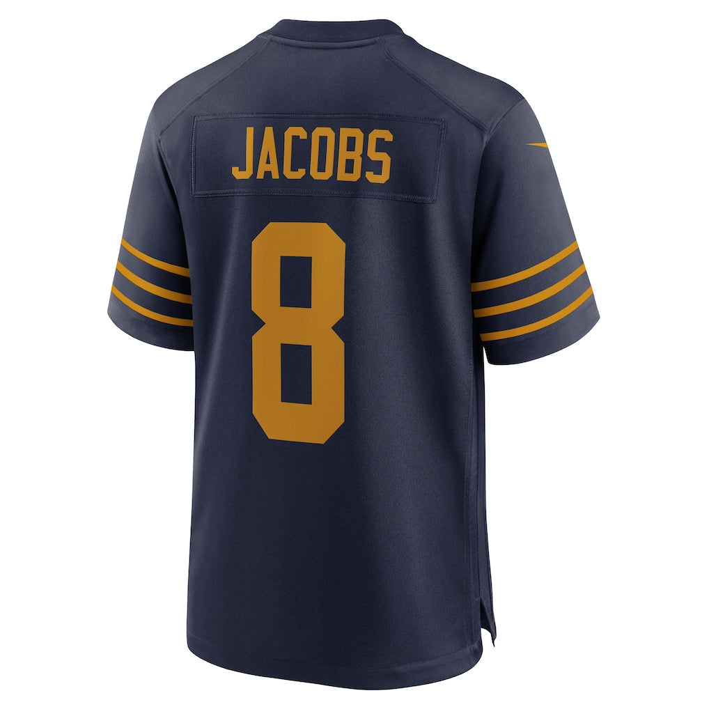 GB. Packers #8 Josh Jacobs Navy The 1923 Classic Game Jersey