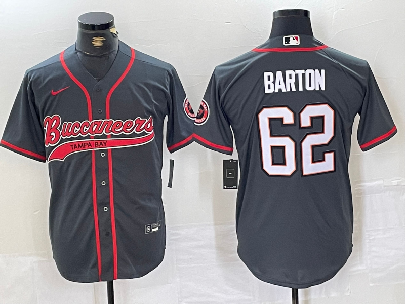 Men's Tampa Bay Buccaneers Graham Barton Gray Game Jersey