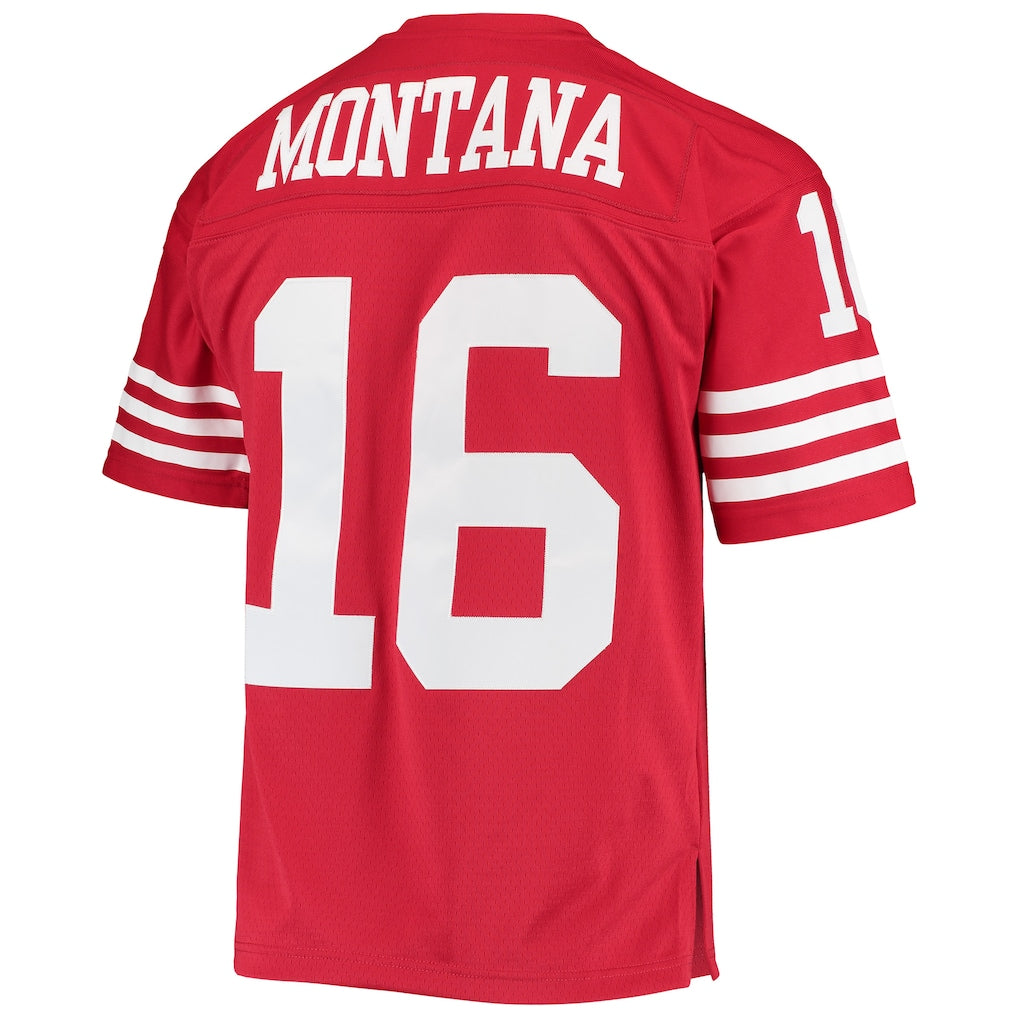 SF.49ers #16 Joe Montana  Scarlet Legacy Replica Jersey