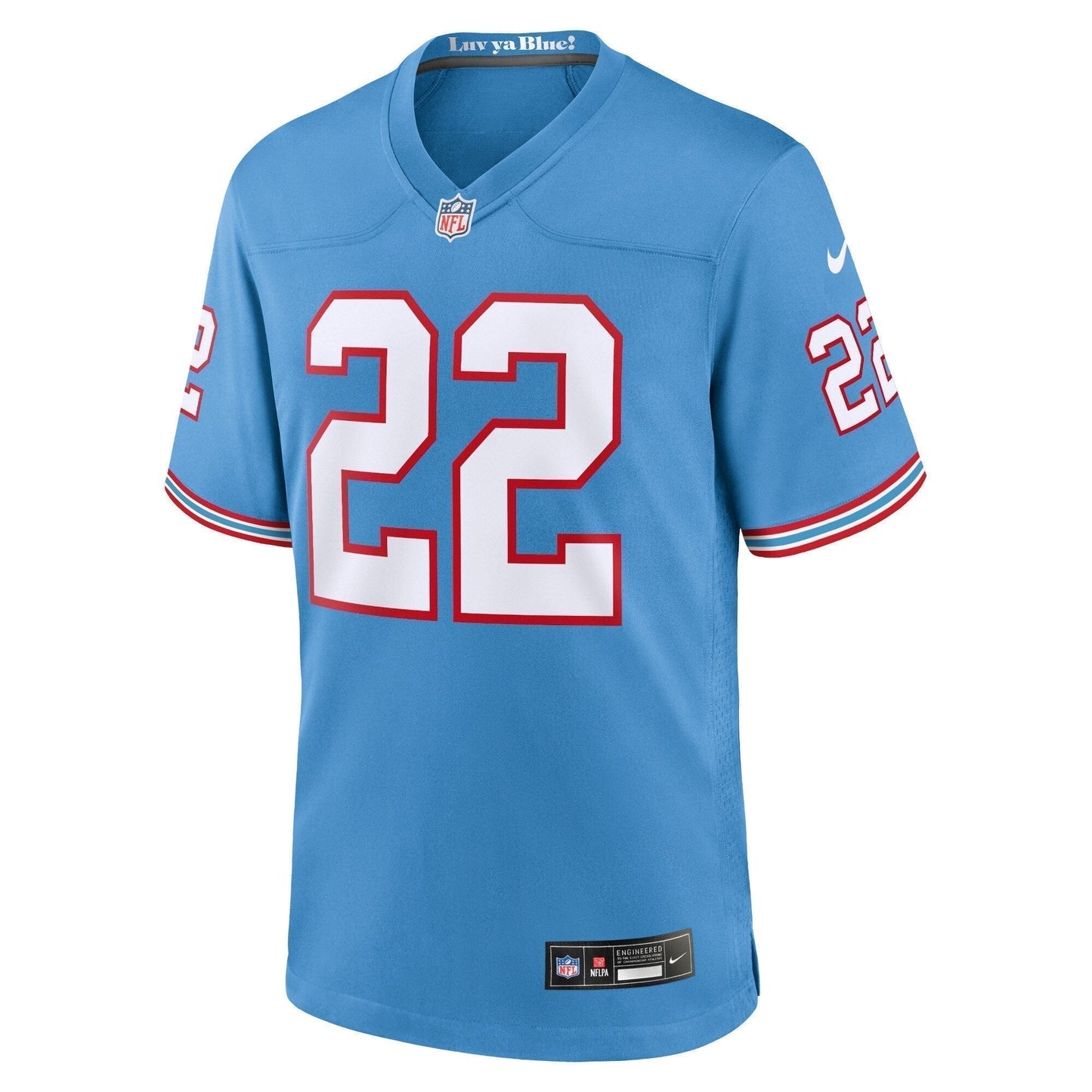 Derrick Henry Tennessee Titans  Oilers Throwback Alternate Game   Jersey - Light Blue