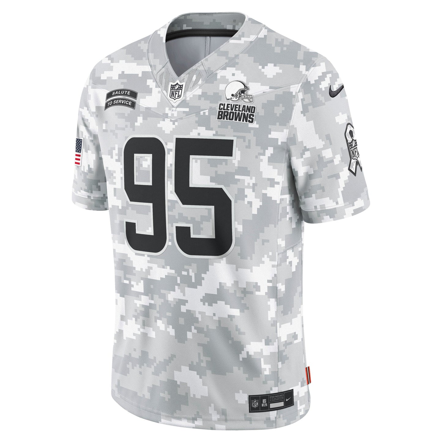 Myles Garrett Cleveland Browns  2024 Salute to Service Limited Jersey - Arctic Camo