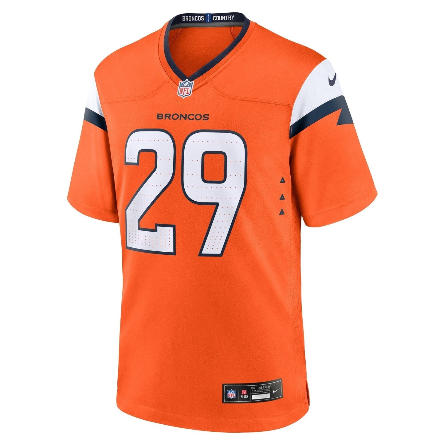 Ja'Quan McMillian Denver Broncos  Team Game Jersey -  Orange
