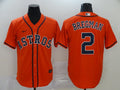 Men's Houston Astros Alex Bregman Orange Replica Baseball Jersey