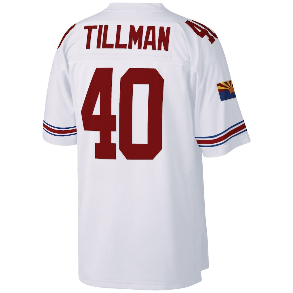 A.Cardinals #40 Pat Tillman  White Big & Tall 2000 Retired Player Replica Jersey