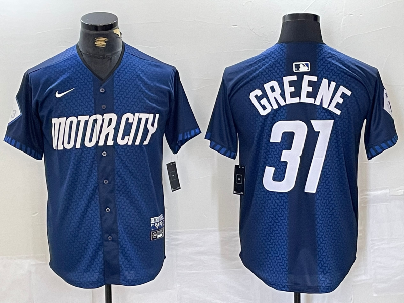 Men's Detroit Tigers Riley Greene Navy 2024 City Connect Limited Jersey