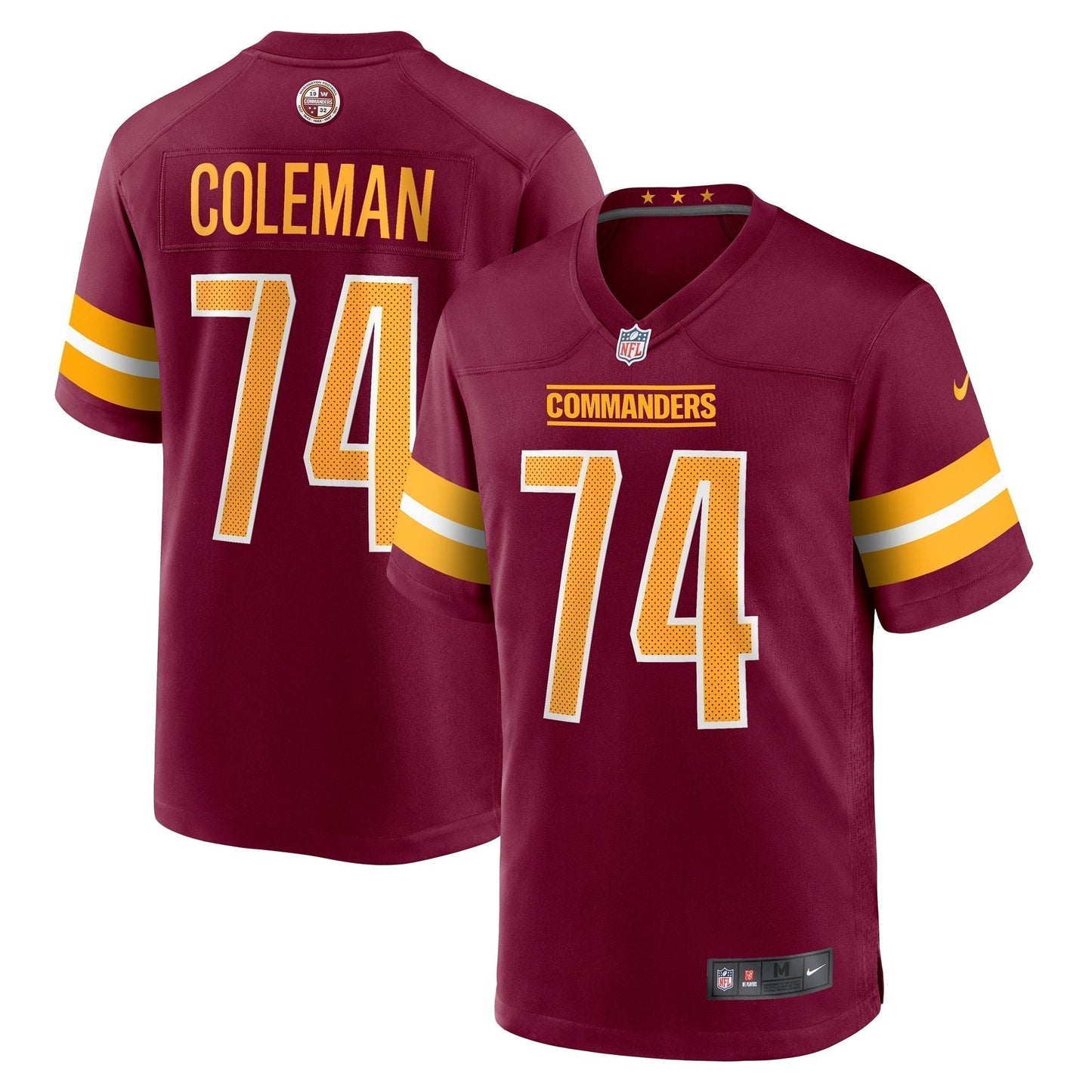 Brandon Coleman Washington Commanders   Game Jersey -  Burgundy