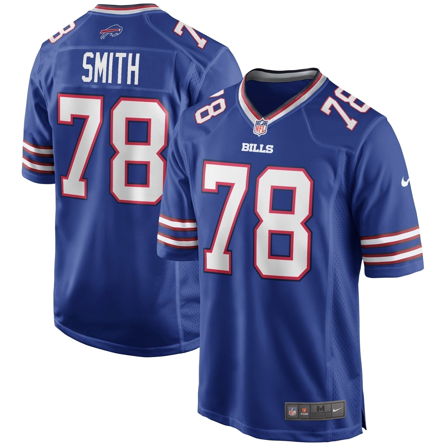Bruce Smith Buffalo Bills  Game Retired   Jersey - Royal