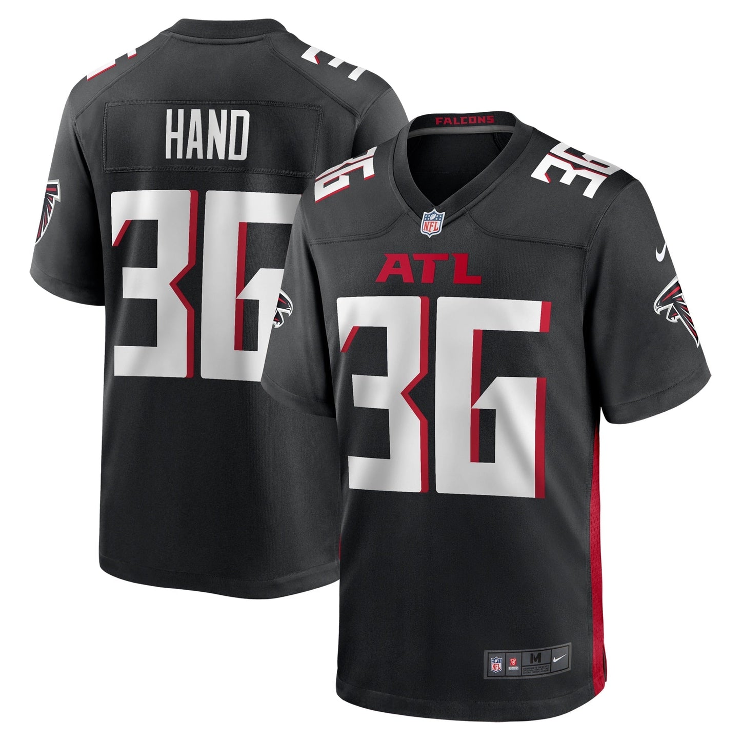 Harrison Hand Atlanta Falcons  Team Game Jersey -  Black