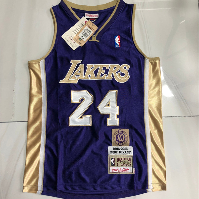 Kobe Bryant 2020 Hall of Fame Purple Fully Embroidered 24# Jersey