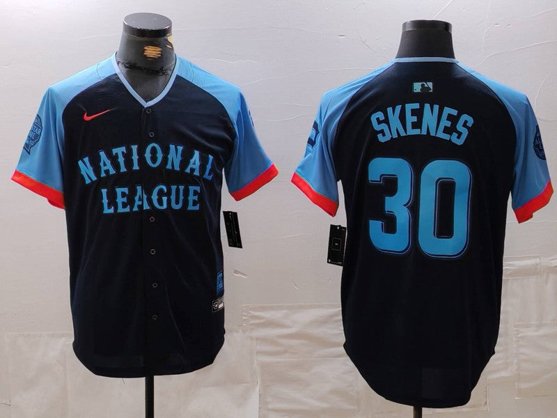 Men's National League Paul Skenes Navy 2024 MLB All-Star Game Limited Player Jersey