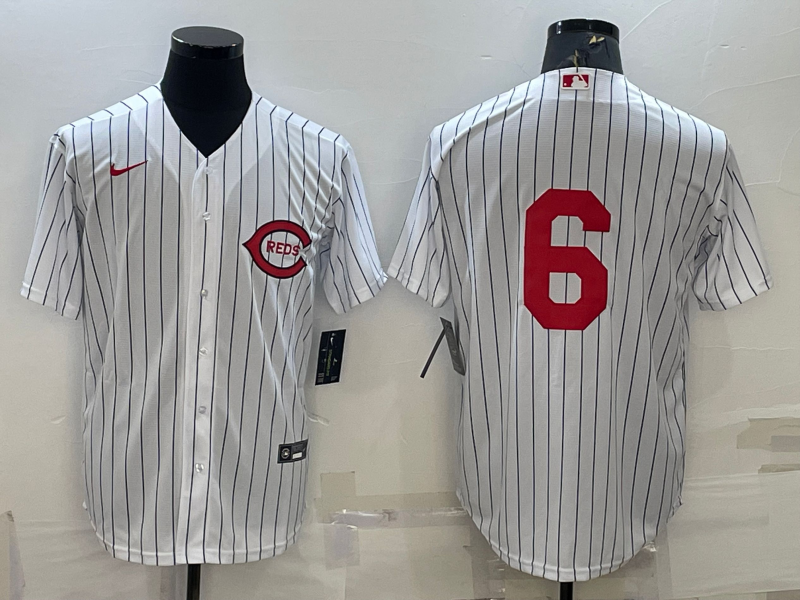 Men's Cincinnati Reds Jonathan India #6 White 2022  at Field of Dreams Game Authentic Player Jersey1