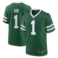 New York Jets  #1 Dad Game Jersey - Legacy Green