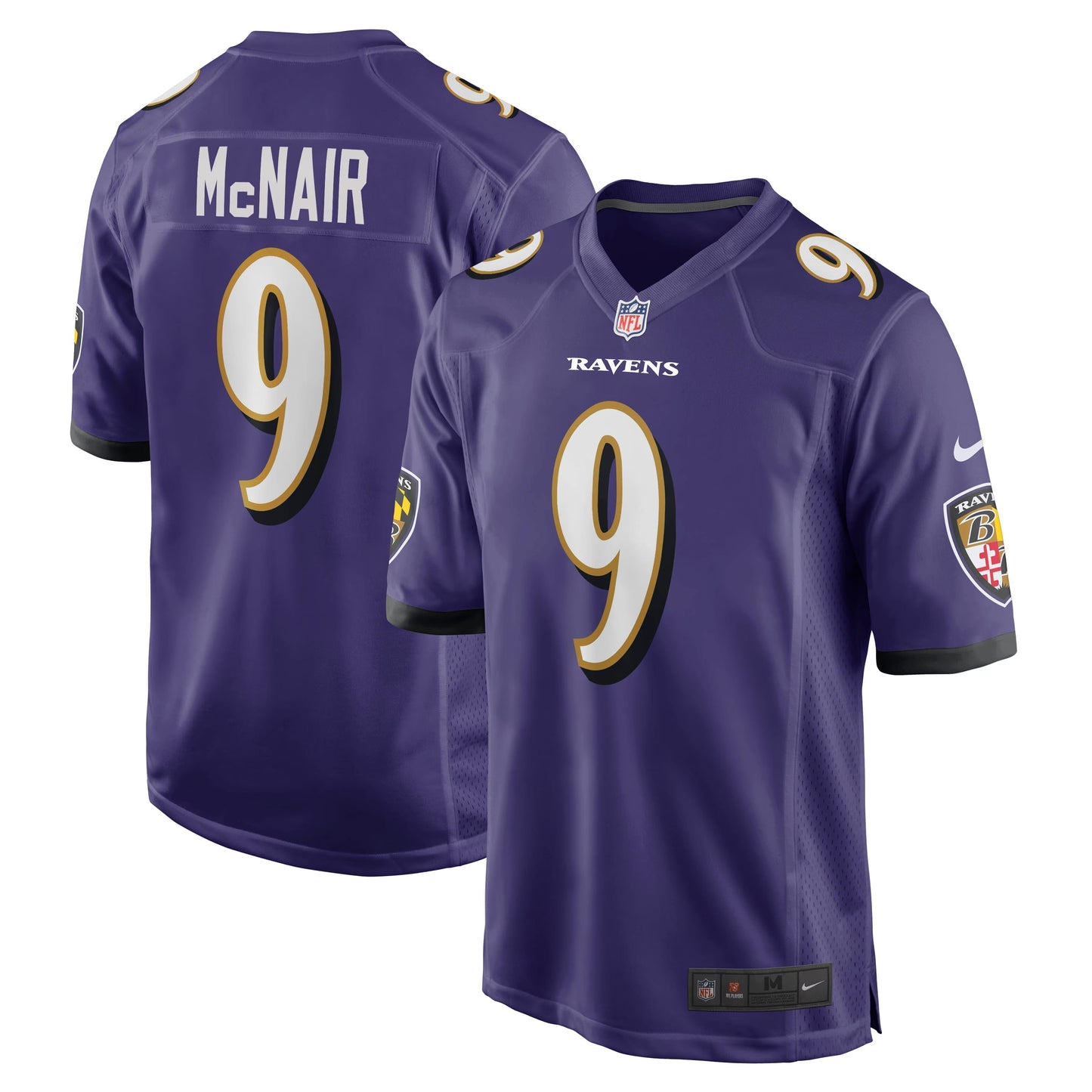 Baltimore Ravens Steve McNair Purple Game Retired Player Jersey