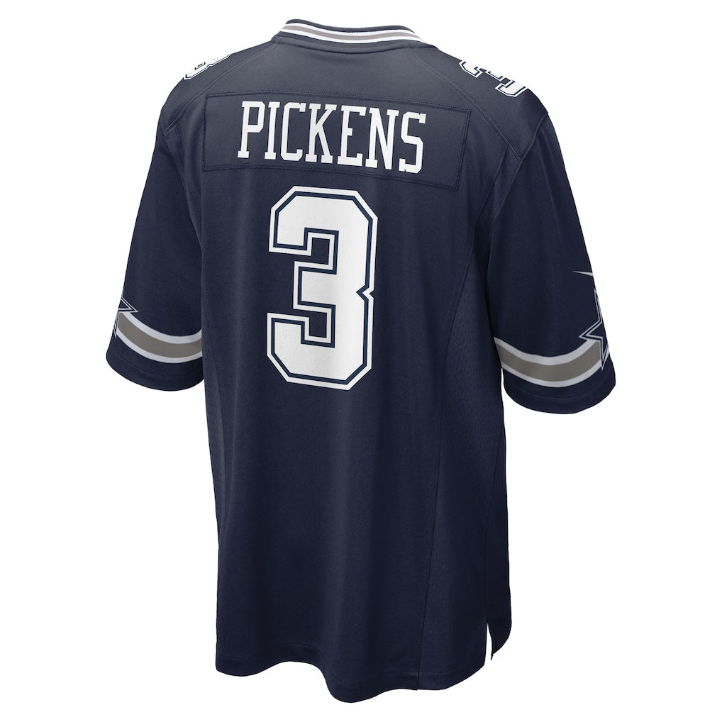 D.Cowboys #3 George Pickens Navy Game Jersey