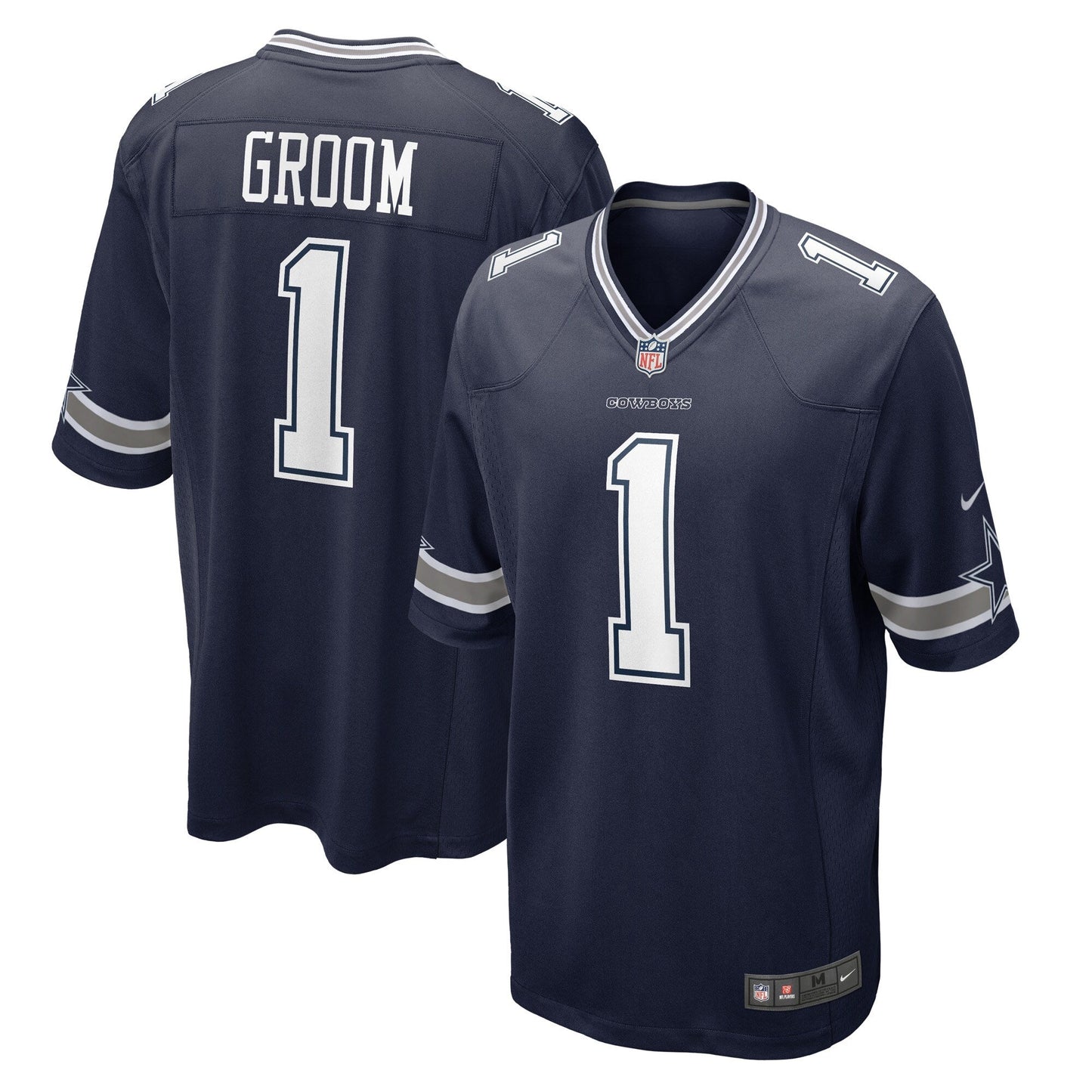 Number 1 Groom Dallas Cowboys  Game Jersey - Navy