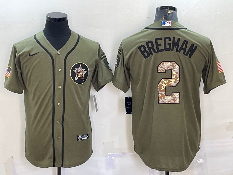 Men's Houston Astros Alex Bregman Green Replica Player Jersey