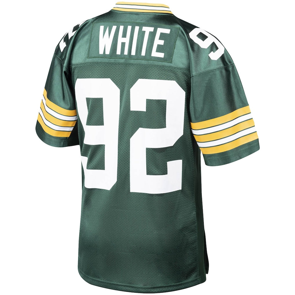 GB. Packers #92 Reggie White 1993  Green Authentic Throwback Retired Player Jersey