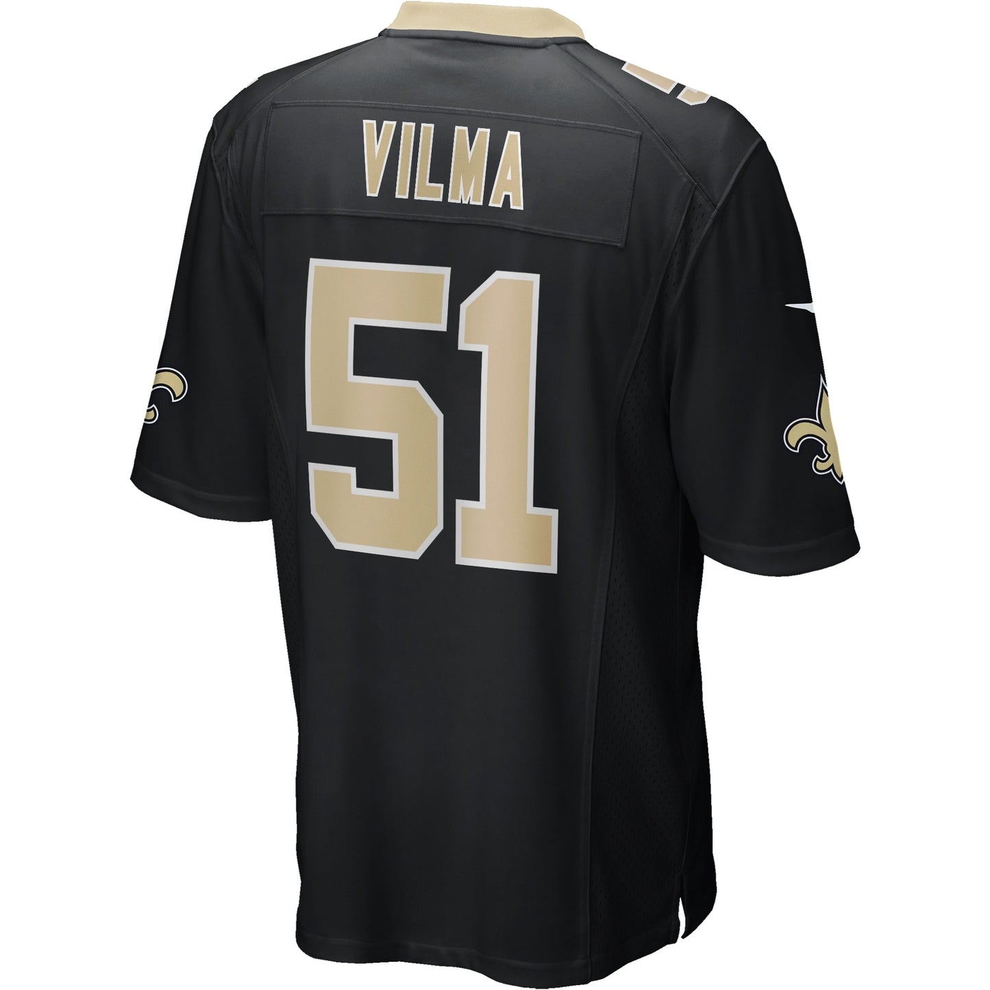 Jonathan Vilma New Orleans Saints  Game Retired   Jersey - Black