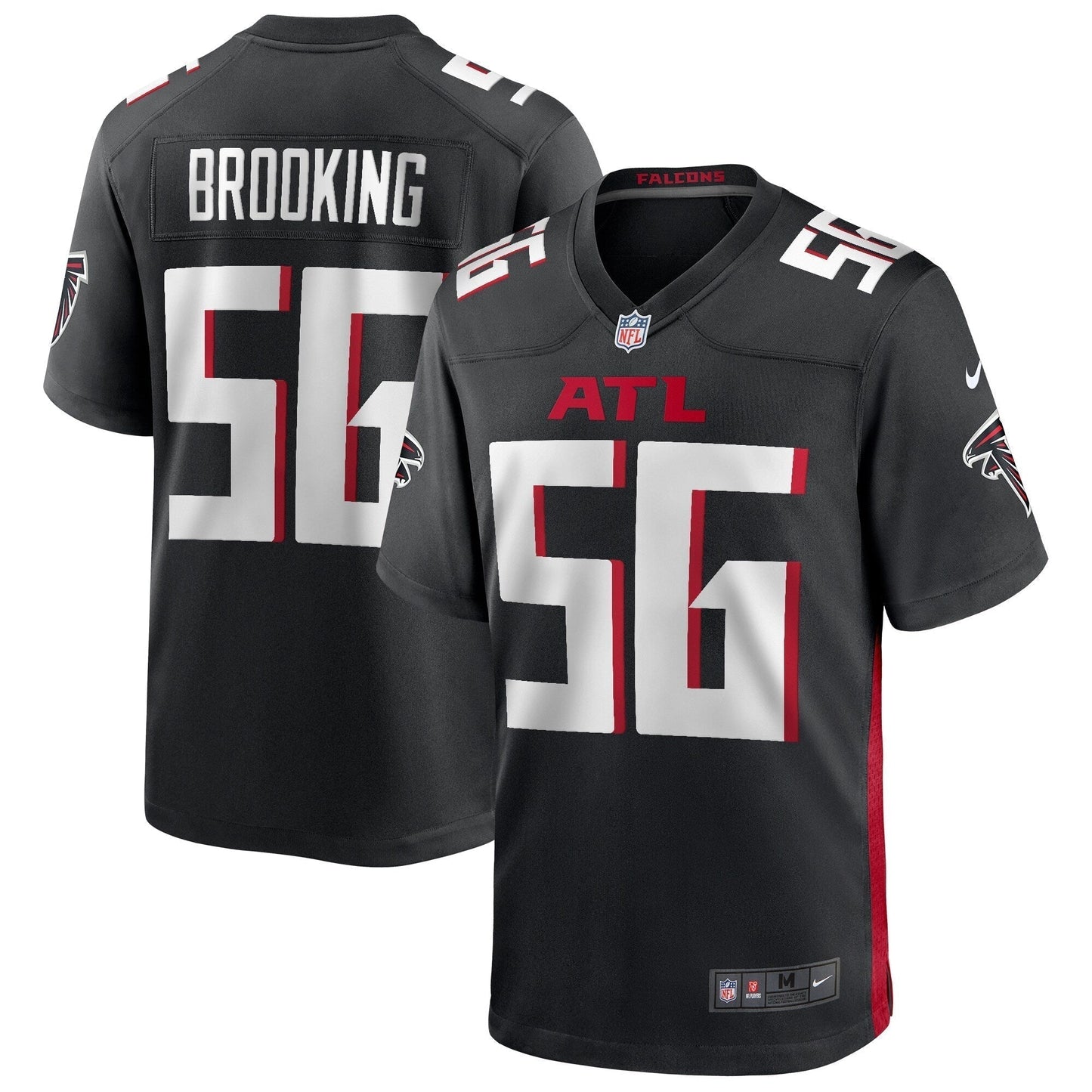 Keith Brooking Atlanta Falcons  Game Retired   Jersey - Black