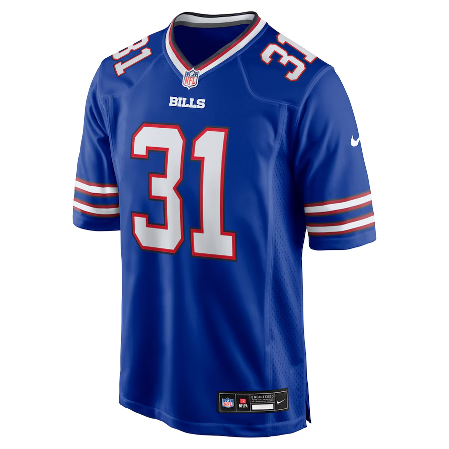 Men's Buffalo Bills Maxwell Hairston  Royal 2025  Draft First Round Pick Game Jersey