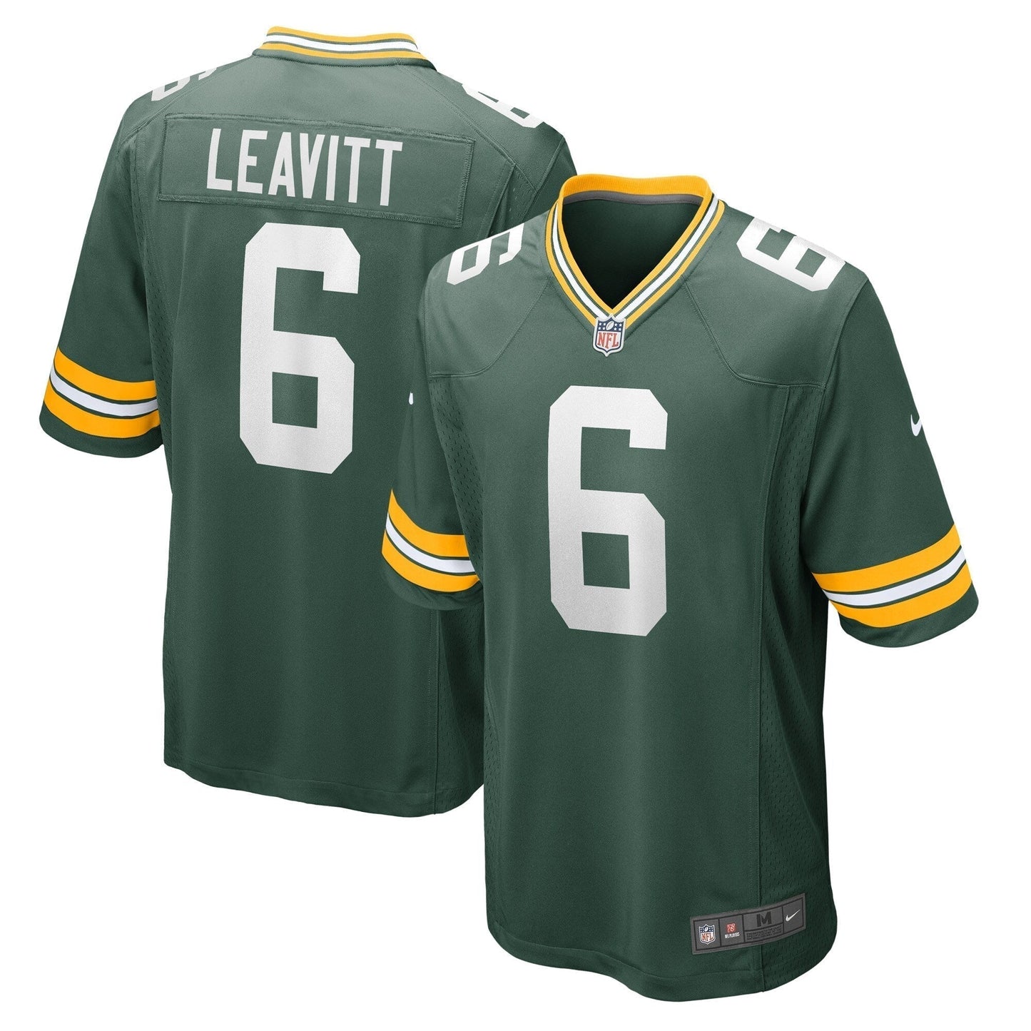 Dallin Leavitt Green Bay Packers  Game   Jersey - Green