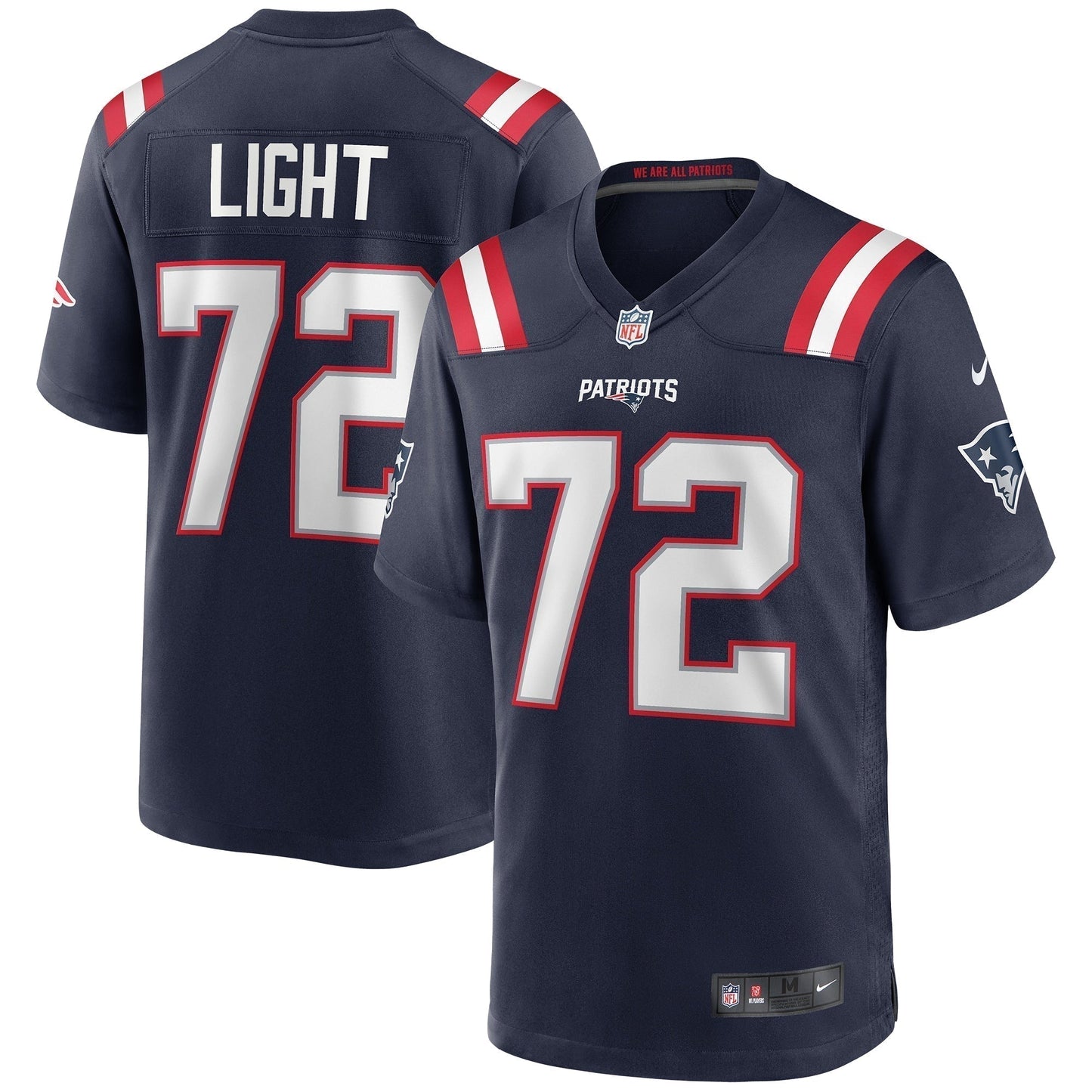 Matt Light New England Patriots  Game Retired   Jersey - Navy