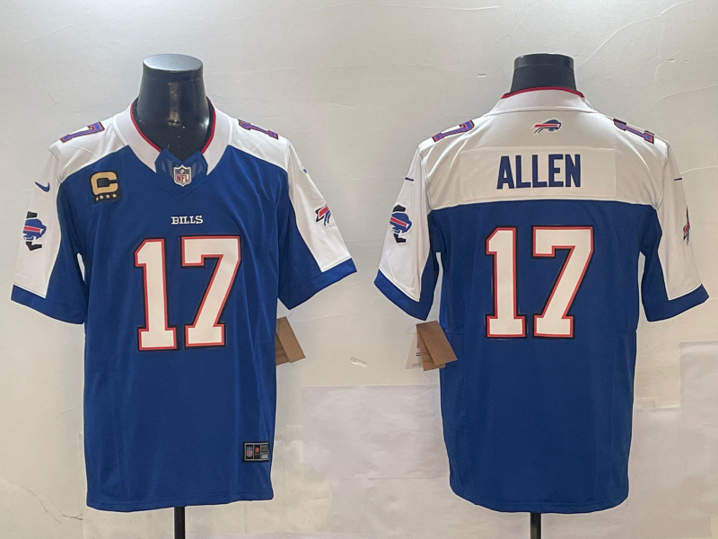Men's Buffalo Bills Josh Allen Royal Team Game Player Jersey